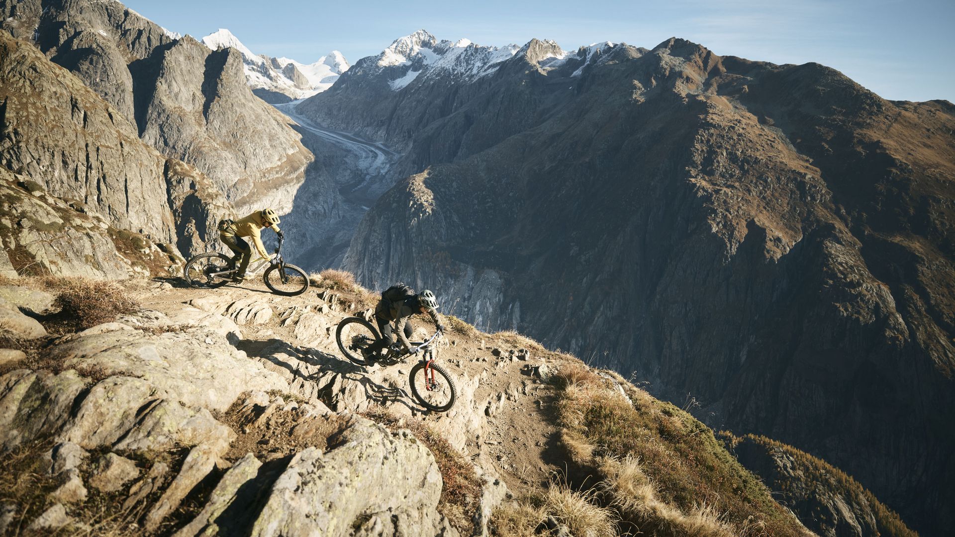 Mountainbiken im Sommer in der Aletsch Arena