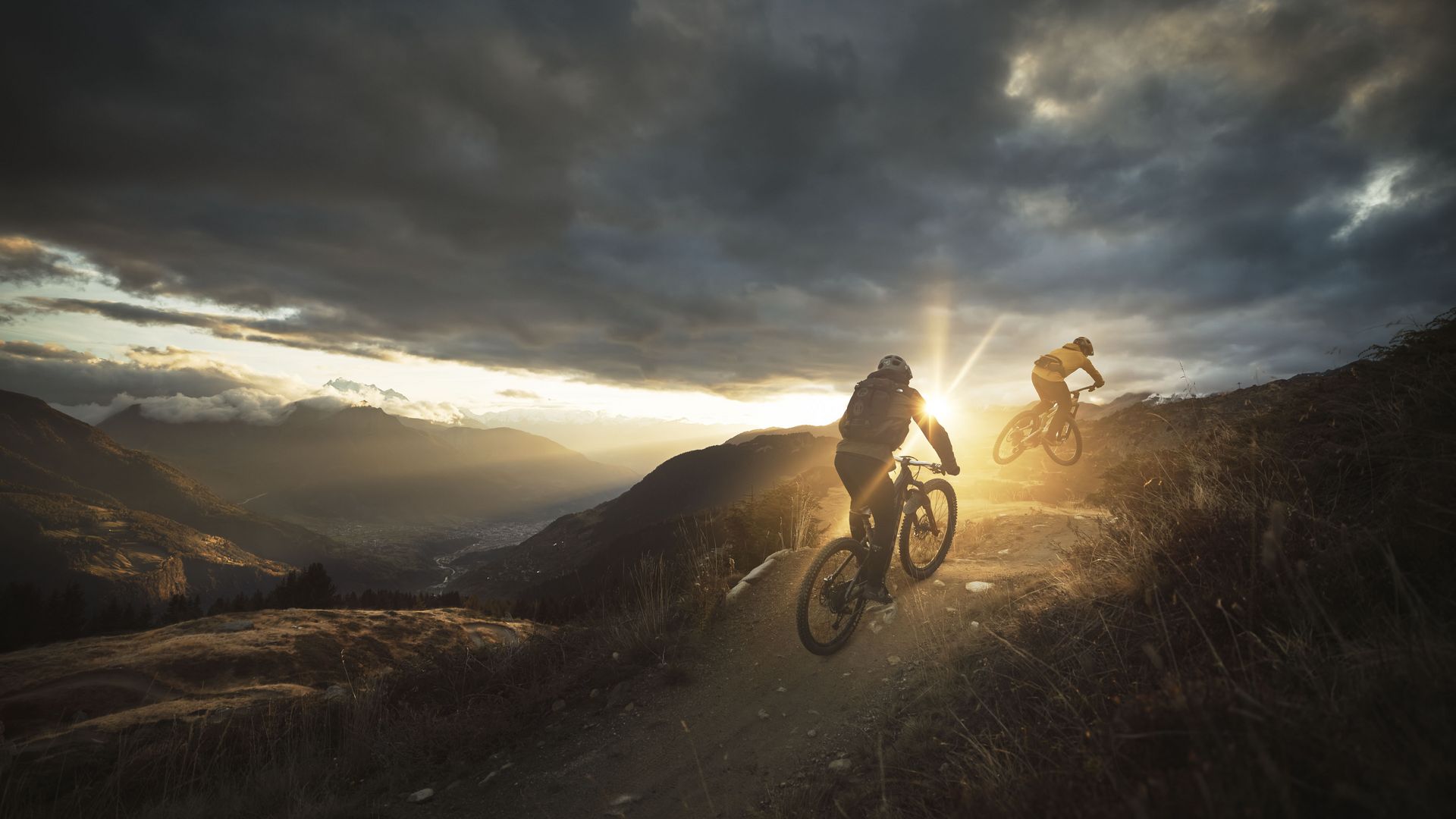 Mountainbiken im Sommer in der Aletsch Arena